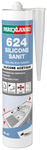 Mastic 624 SILICONE SANITAIRE blanc 300ml